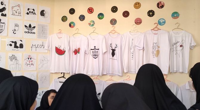 بازدید دانش‌آموزان آموزشگاه فدک از هنرستان حضرت زهرا(س) شهرستان بن