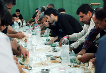 خادمی بی‌وقفه در موکب شهدای گمنام بندرخمیر 