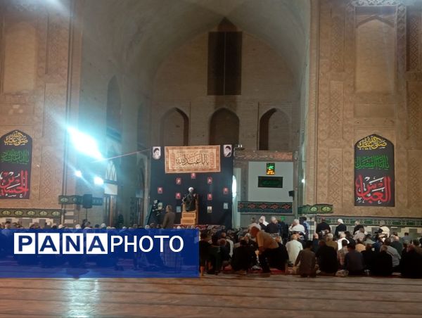 مراسم عزاداری سیدالشهدا (ع) در مسجد جامع نیشابور