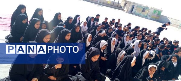 مراسم سوگواری شهادت حضرت فاطمه  زهرا  (س) در مدرسه صغری عبداللهیان خلیل آباد