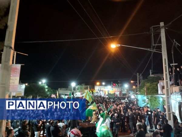 عزاداری هیئات روستای رزق آباد در شب دهم ماه محرم