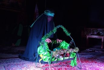 مراسم عزاداری شب هفتم محرم در دبیرستان فرزانگان نیشابور
