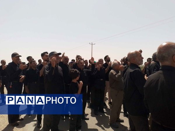 حضور هیئت زنجیر زنی روستای کلاته شادی در روستای نقاب