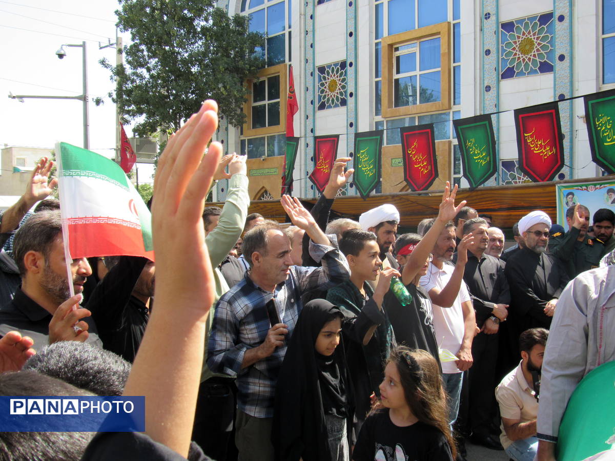 مشتاقان زیارت اربعین در سنندج پای‌کار راهپیمایی جاماندگان