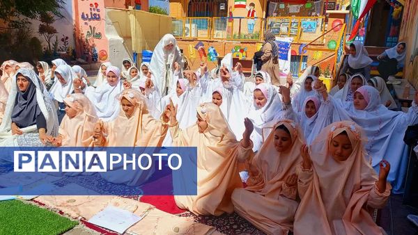 نواختن زنگ نماز با شعار «مِهر با مُهر» در مدارس شهرستان ملارد همزمان با آغاز سال تحصیلی