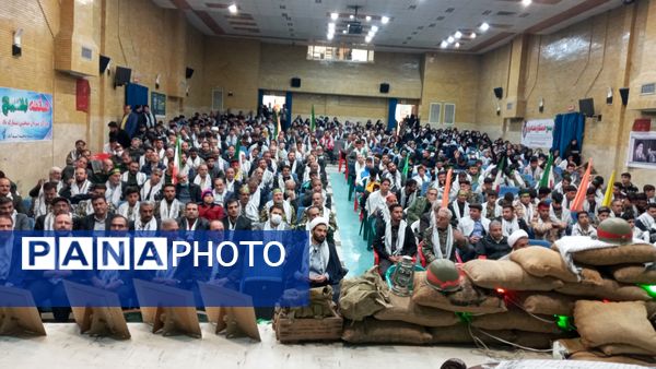 گردهمایی بزرگ بسیجیان در اسدآباد با حضور نمایندگان مجلس و امام جمعه