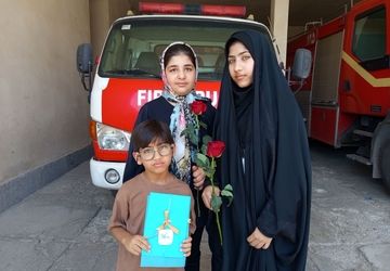 تحسین کودکانه و نوجوانانه از حماسه‌سرایان هلال‌‌‌احمر و آتش‌‌‌نشانی