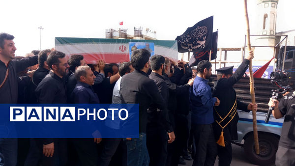 خاکسپاری شهید «اسماعیل شاکری» در مسجد جمکران