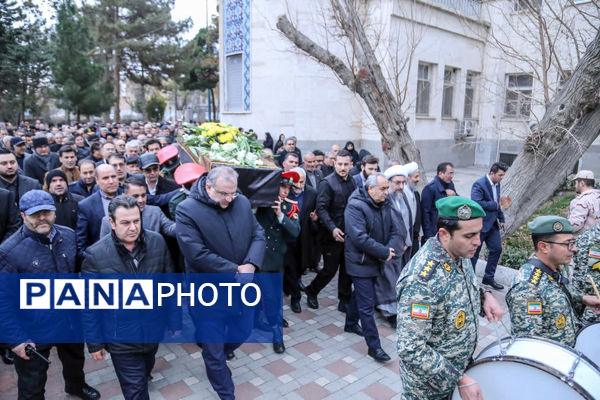 مراسم وداع با فرماندار فقید مراغه