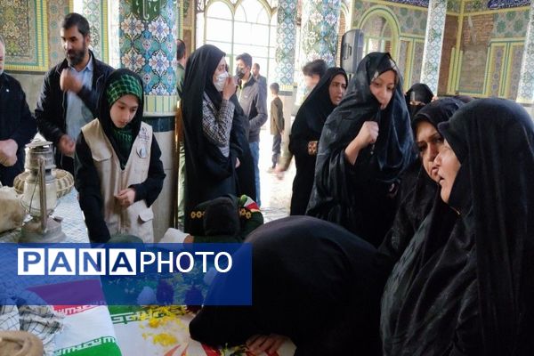 حضور شهید گمنام فاطمی در شهر بار نیشابور