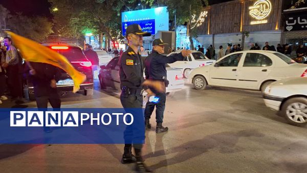 شادی مردم پس از انتقام وعده صادق ۲ در بجنورد