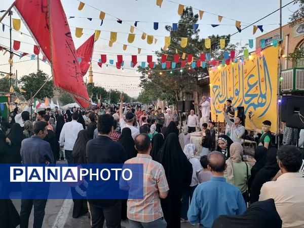 جشن یک کیلومتری عید غدیر در شهرستان بام و صفی آباد 