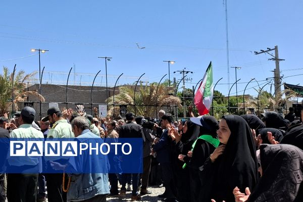 مراسم وداع با شهید امیرحسین مزینی در فریمان