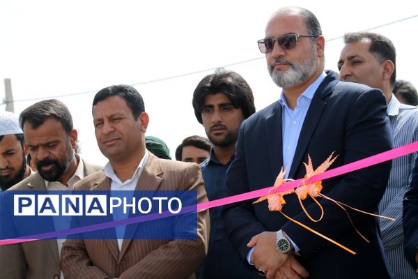 افتتاح زمین چمن روستای محمد آباد چاه ملک 