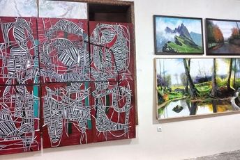 نمایشگاه هنری آکادمی مأوای هنر شهرستان خوی