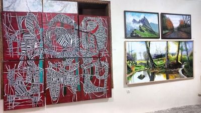 نمایشگاه هنری آکادمی مأوای هنر شهرستان خوی