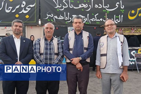 برپایی موکب "عشاق الحسین(ع) " سازمان دانش‌آموزی شهرستانهای تهران در مسیر زائران اربعین