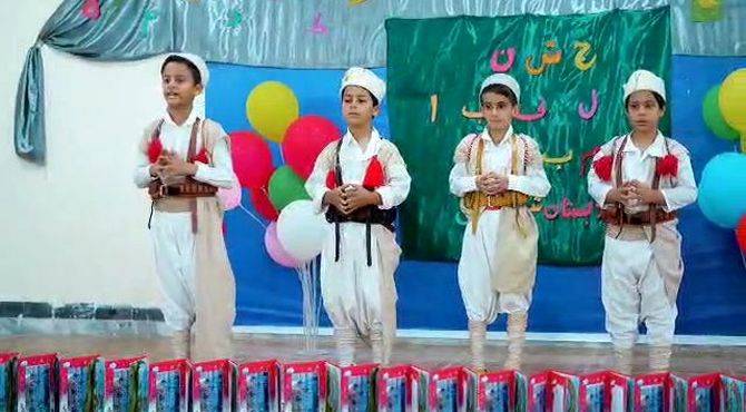برگزاری جشن الفبا در مدرسه شهید فتحی شهرستان لنده