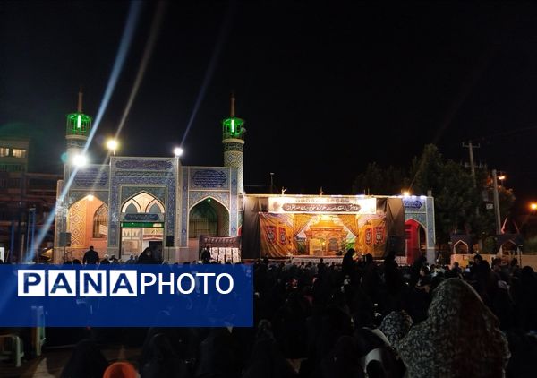 مراسم شب ششم  محرم در گلزار شهدای نیشابور