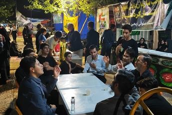 برگزاری کلاس مداحی در موکب سازمان دانش‌آموزی کردستان