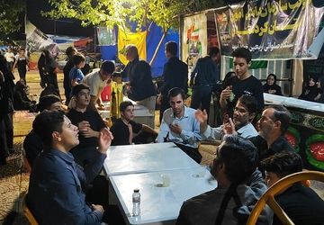 برگزاری کلاس مداحی در موکب سازمان دانش‌آموزی کردستان