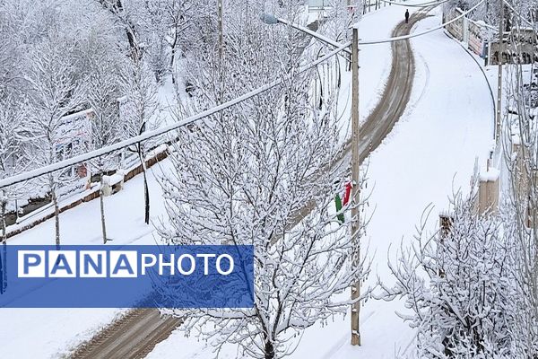 بارش باران و برف در شهر زیبای بار و شادی مردم از نزول رحمت الهی