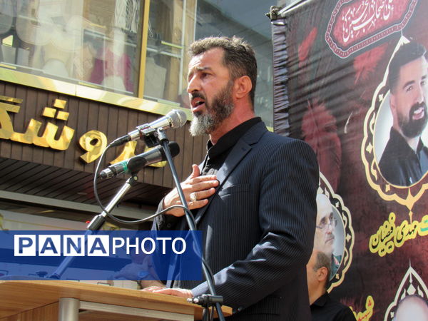 خروش بی‌نظیر سنندج در بدرقه شهید آسمانی رضا بسطامی