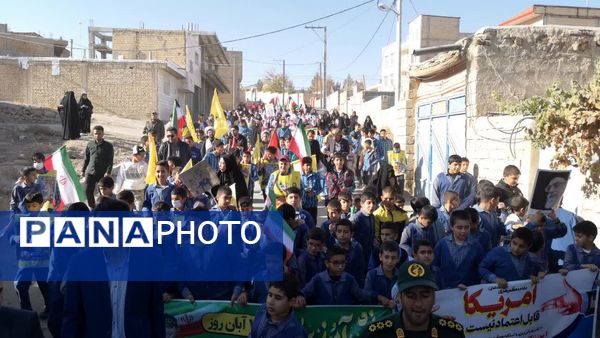 شوراب صغیر میزبان راهپیمایی باشکوه ۱۳ آبان و بزرگداشت روز دانش‌آموز