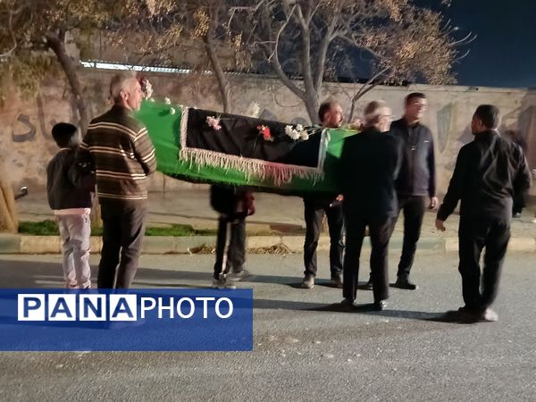 تشییع نمادین حضرت زهرا(س) در دهستان رزق‌آباد