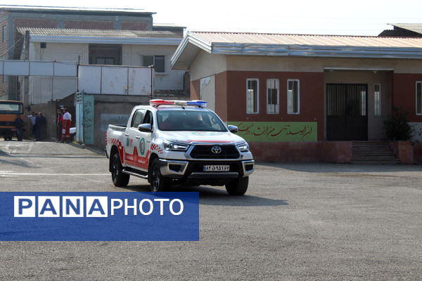 مانور سراسری زلزله و ایمنی مدارس در گلوگاه