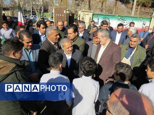 کلنگ زنی نمازخانه مدرسه پسرانه تیزهوشان بجنورد