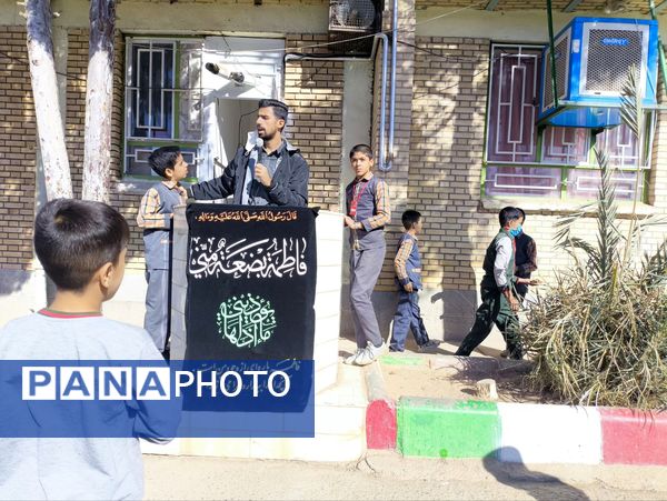  سوگواری شهادت حضرت زهرا (س) در دبستان شهید پسندیده فدافن