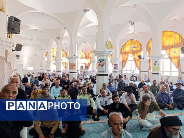 نماز عبادی سیاسی جمعه به امامت امام جمعه موقت شهرستان خلیل آباد