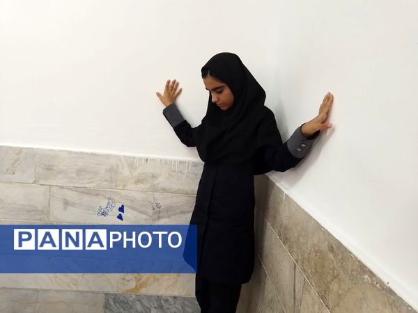 بیست و ششمین مانور سراسری زلزله در دبیرستان دخترانه فاطمیه