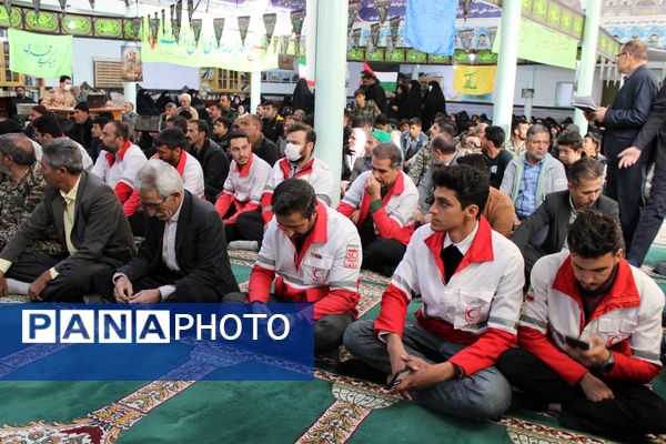 جلوه‌هایی از اقتدار بسیجیان در مسجد صاحب الزمان آشخانه 