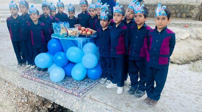 جشن آب پایه اول دبستان شهید محمد منتظر قائم شهرستان خاتم