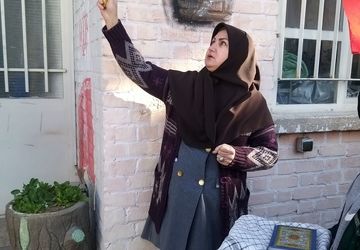 آیین نواختن زنگ انقلاب در دبیرستان ماندگار و هیئت امنایی سمیه 