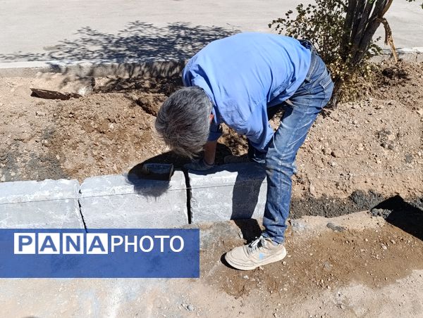 بازسازی فضای باز آموزشگاه شیخ فضل‌الله نوری 