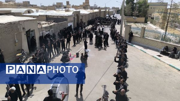 مراسم عزاداری و زنجیرزنی تاسوعای حسینی در شهر حسن آباد جرقویه علیا 