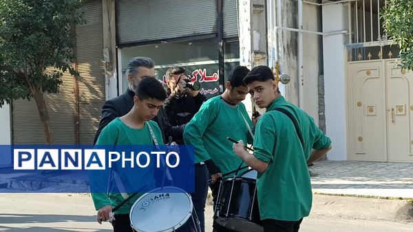 زنجیر زنی و دسته‌روی شهادت حضرت فاطمه زهرا در محمودآباد