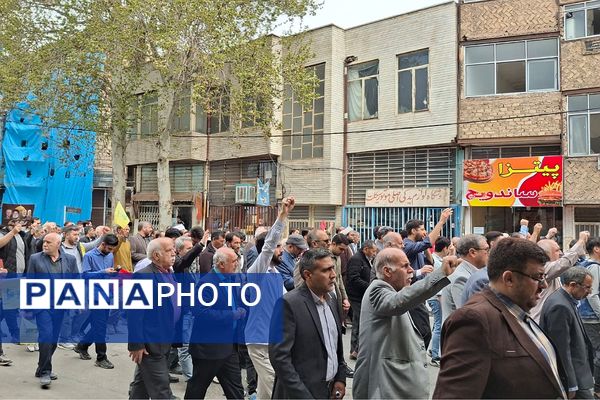فریاد پیشوا علیه صهیونیسم در روز قدس؛ امضای طومار محکومیت و المان سازی در راهپیمایی روز قدس
