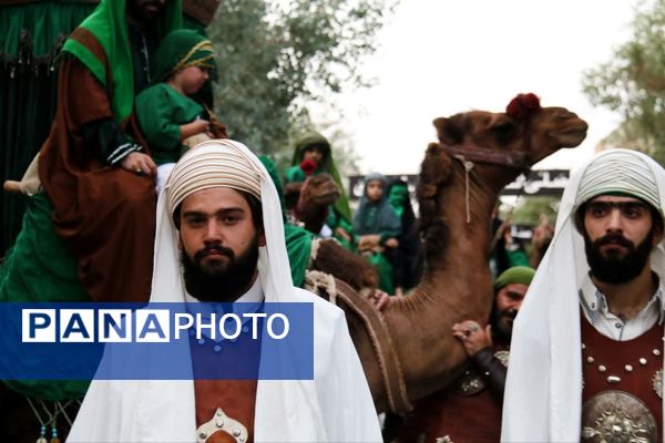 مراسم کاروان روز هشتم هیات حسینی نوش آباد
