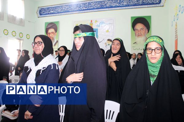 نواختن زنگ ایثار، شهادت و نماز در آموزشگاه ولایت شهرستان فریمان
