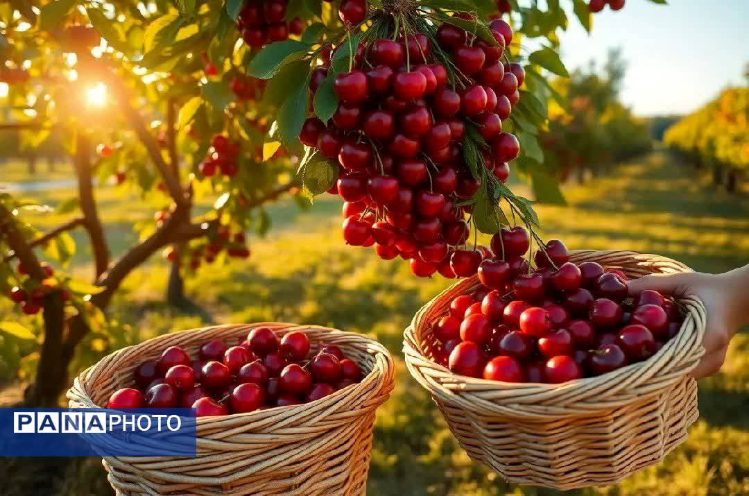 برداشت گیلاس در آذربایجان شرقی