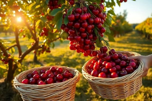 برداشت گیلاس در آذربایجان شرقی