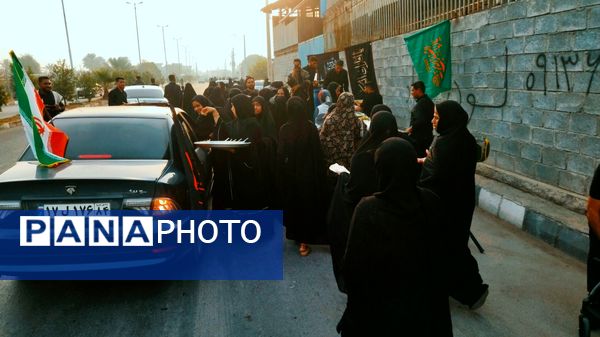 جاماندگان اربعین در مسیر شاه قطب‌الدین حیدر شهرستان رودان