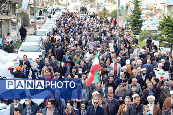 راهپیمایی ۲۲ بهمن بخش بندپی شرقی