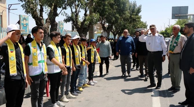 موکب سازمان دانش آموزی در شهرستان نقده