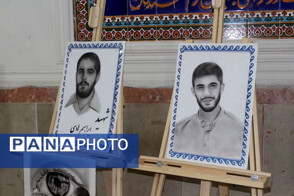 آیین افتتاحیه نمایشگاه هنری «ماها» در هنرستان شهید تاجیک بهارستان‌دو