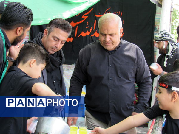 مراسم تاسوعای حسینی در کامیاران 